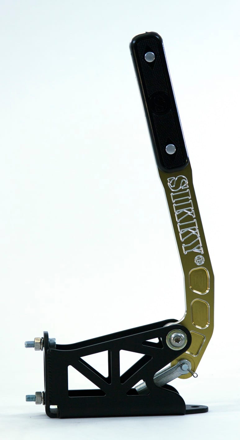 Sikky Reverse Mount Pull Back Style Hydraulic Handbrake - Gold Handle