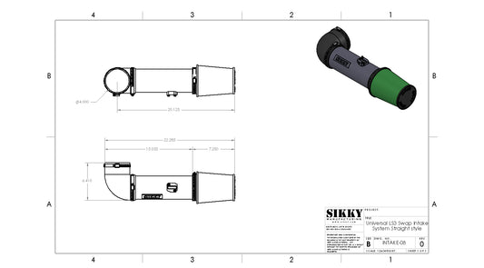Sikky Sikky Universal LS3 Straight Intake System