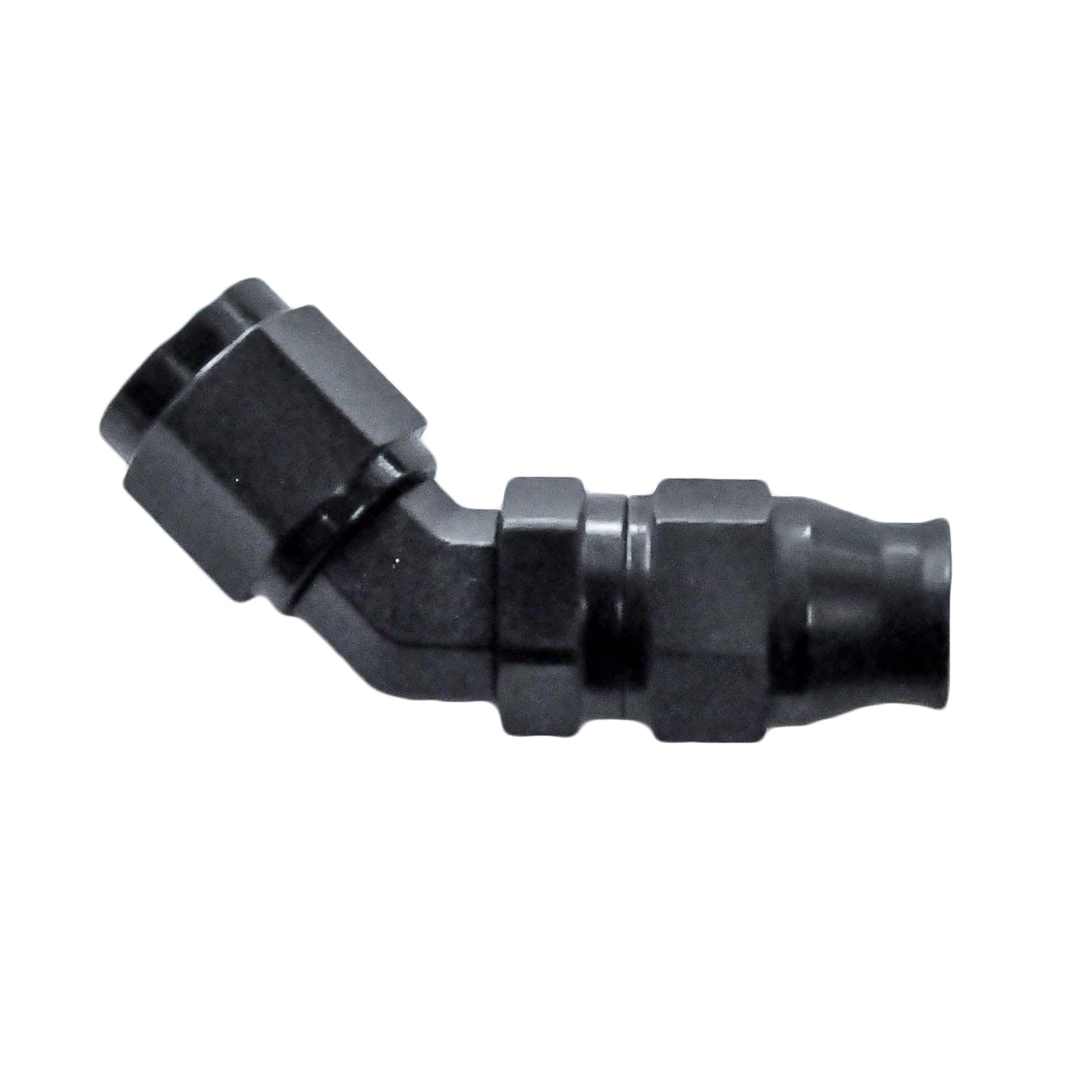 Phenix Industries Reusable PTFE Hose End -04 x 45° Forged Steel Black