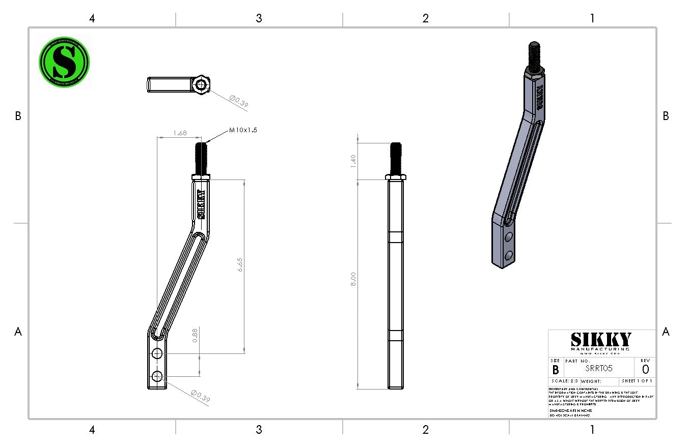 Sikky Kinked upper Shift Rod Version 2