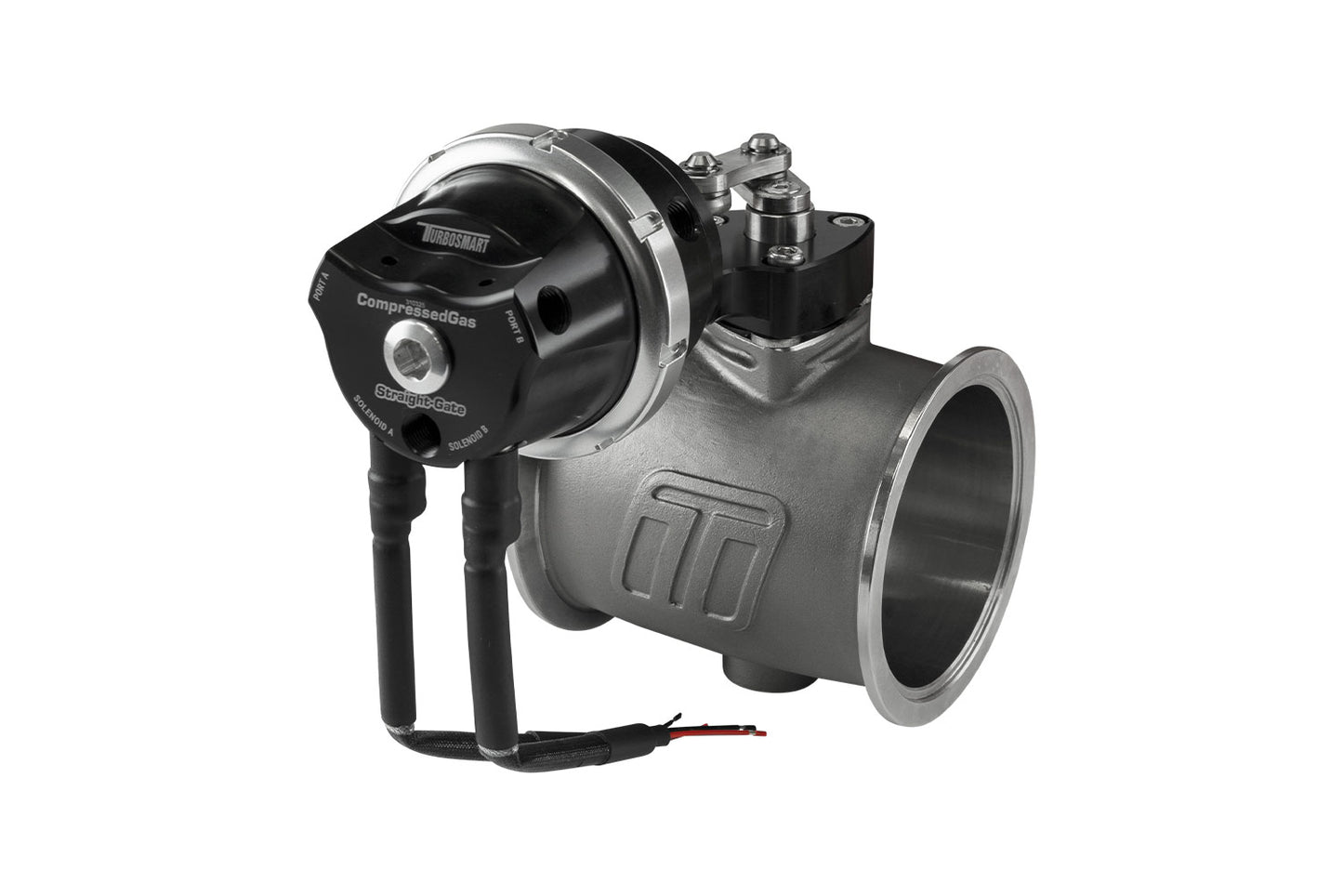 Turbosmart PSG76CG Pneumatic StraightGate76 Compressed Gas (Solenoid) 7psi Black