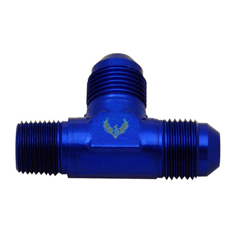 Phenix Industries Flare to Pipe TEE on Run  -16 | 3/4 NPT