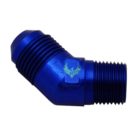 Phenix Industries 45° Flare to Pipe Elbow -08 | 3/4 NPT