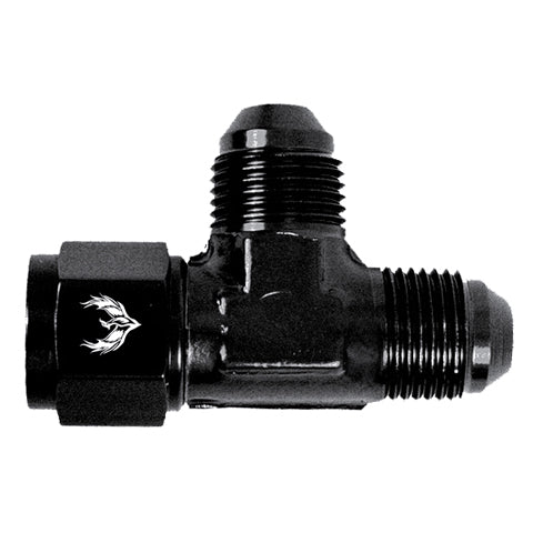 Phenix Industries AN Flare TEE to Female Swivel On Run -08