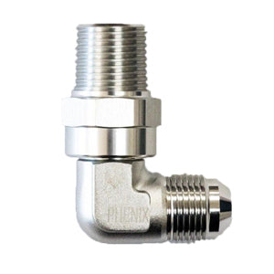 Phenix Industries Male Swivel AN to NPT -12 | 1/2 | 90°