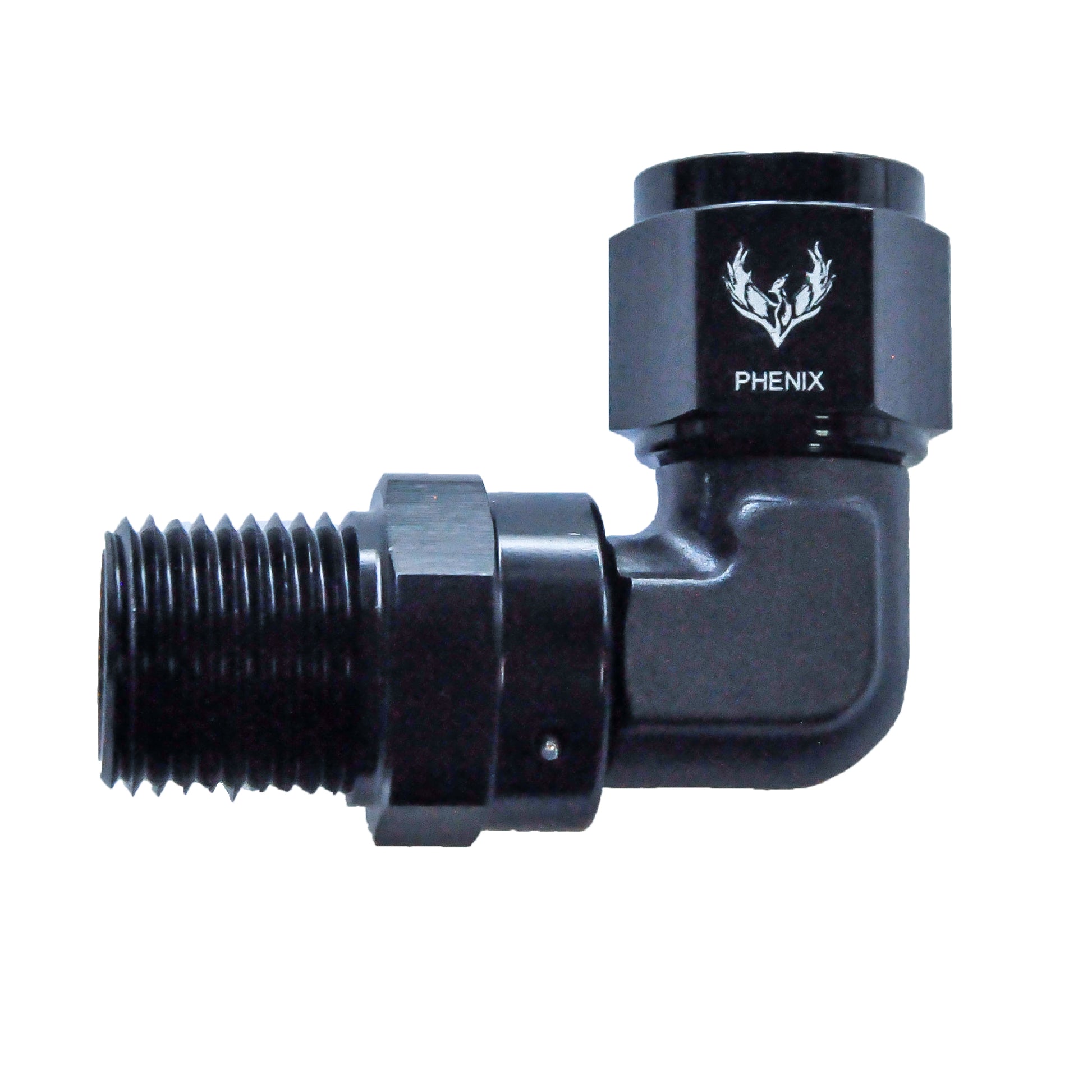 Phenix Industries Female Swivel to NPT -12 | 3/4 | 90°