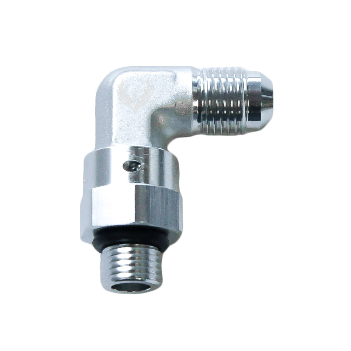 Phenix Industries Swivel AN Male to Male ORB 90° | -06 ORB | -06 AN