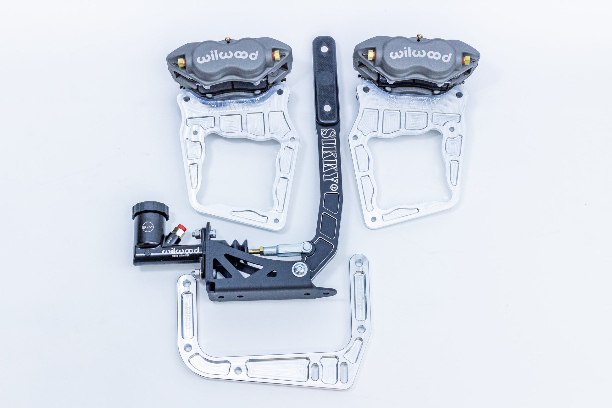 Sikky Dual Caliper Bracket kit for S550 Mustang GT