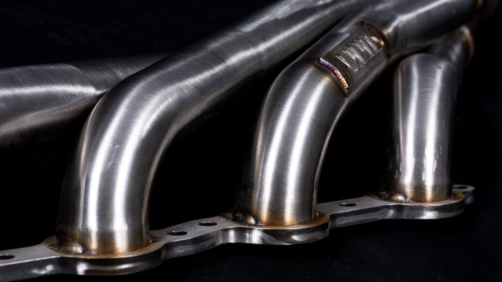 Sikky GM A-Body LS Swap Headers Stainless Steel Long Tube 1 7/8" Primaries with 3" Merge Collector and Complete V-band Clamp Assembly (Gaskets and Hardware Included)