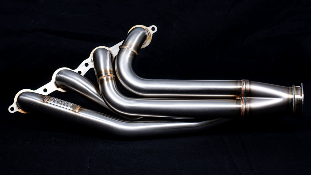 Sikky BMW E46 LS Swap Headers Stainless Steel Long Tube 1 7/8" Primaries with 3" Merge Collector and Complete V-band Clamp Assembly (Gaskets and Hardware Included)
