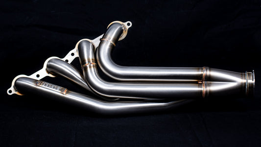 Sikky BMW E46 LS Swap Headers Stainless Steel Long Tube 1 7/8" Primaries with 3" Merge Collector and Complete V-band Clamp Assembly (Gaskets and Hardware Included)