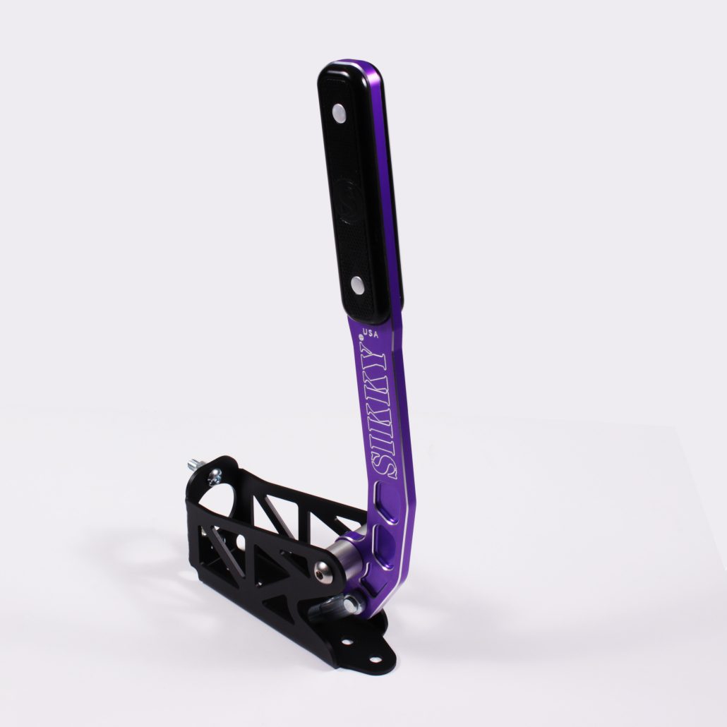 Sikky Reverse Mount Pull Back Style Hydraulic Handbrake - Purple Handle