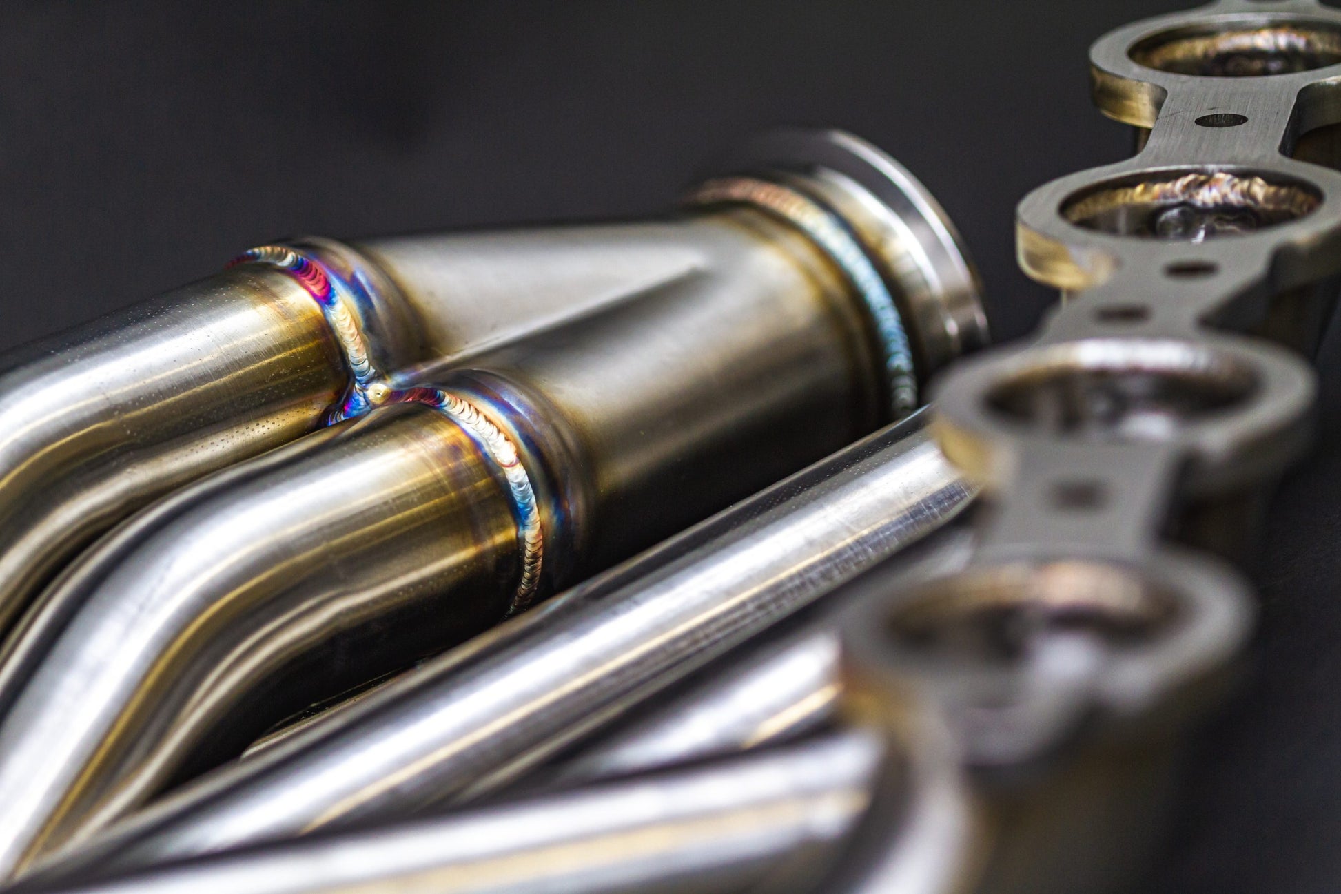 Sikky Z33/Z34/G35/G37  BMW E39 LS Swap Headers Stainless Steel Long Tube 1 7/8" Primaries with 3" Merge Collector and Complete V-band Clamp Assembly