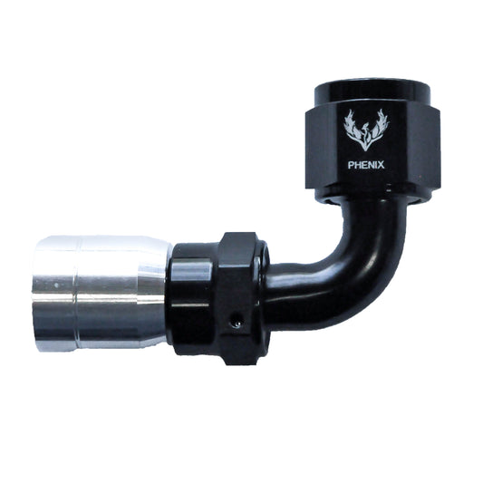 Phenix Industries Crimped Hose End -08 x 90°