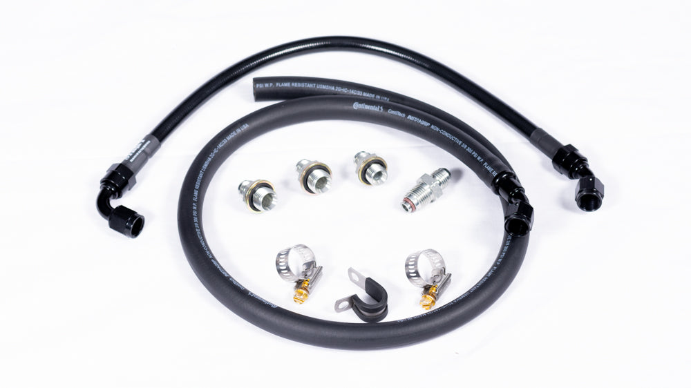 Sikky E30 / E36 High Pressure Power Steering Line for LS3 / bottom port PS pumps - LS3 Pump Only