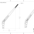 Sikky Vintage Style Laid Back Shift Rod 3/8-16