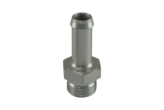 Turbosmart Fitting 10mm / 3/8" Hose End to -6 AN ORB Male Straight - Silver