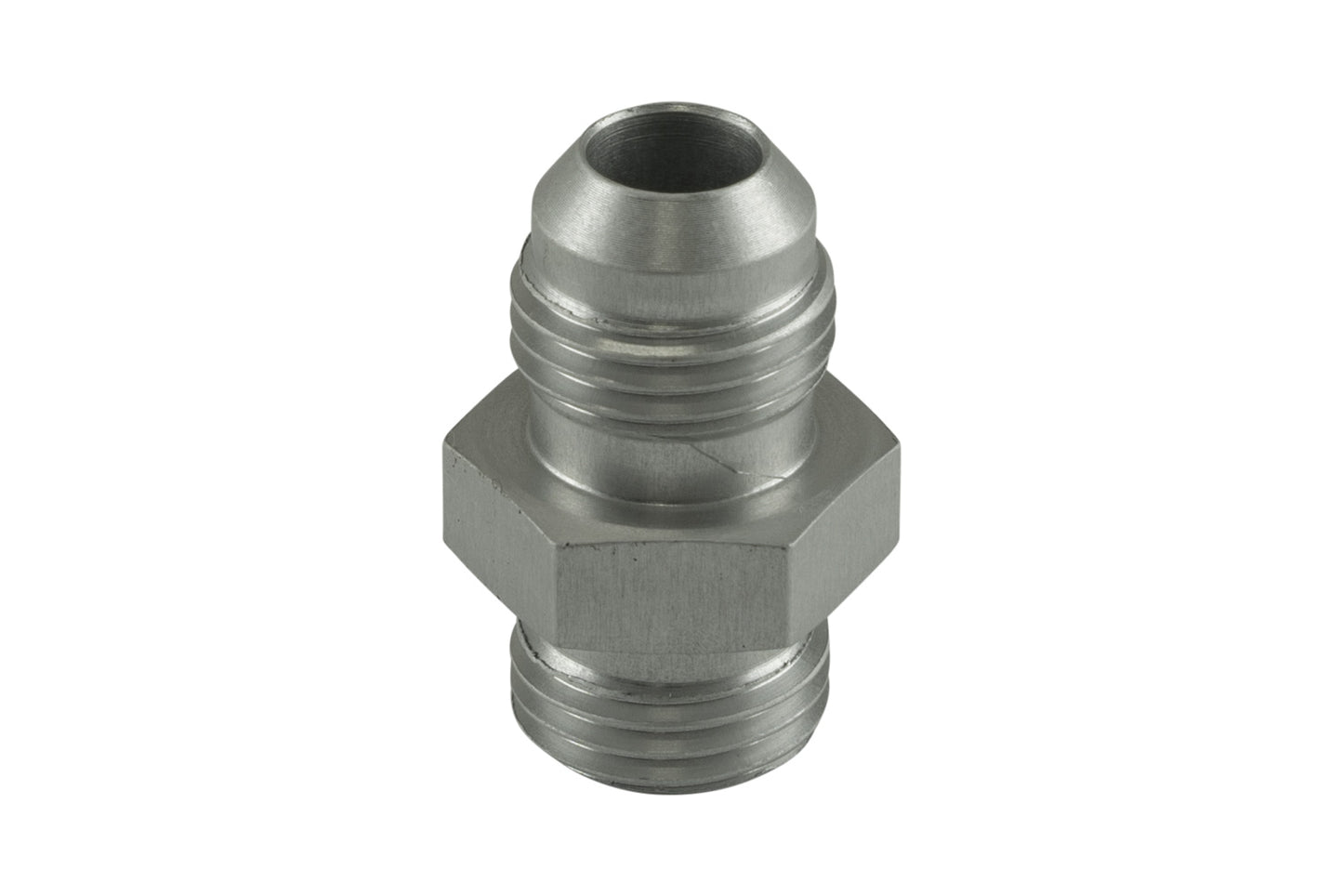Turbosmart Fitting -6 AN Flare to -6 AN ORB Male Straight - Silver