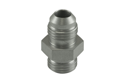 Turbosmart Fitting -6 AN Flare to -6 AN ORB Male Straight - Silver