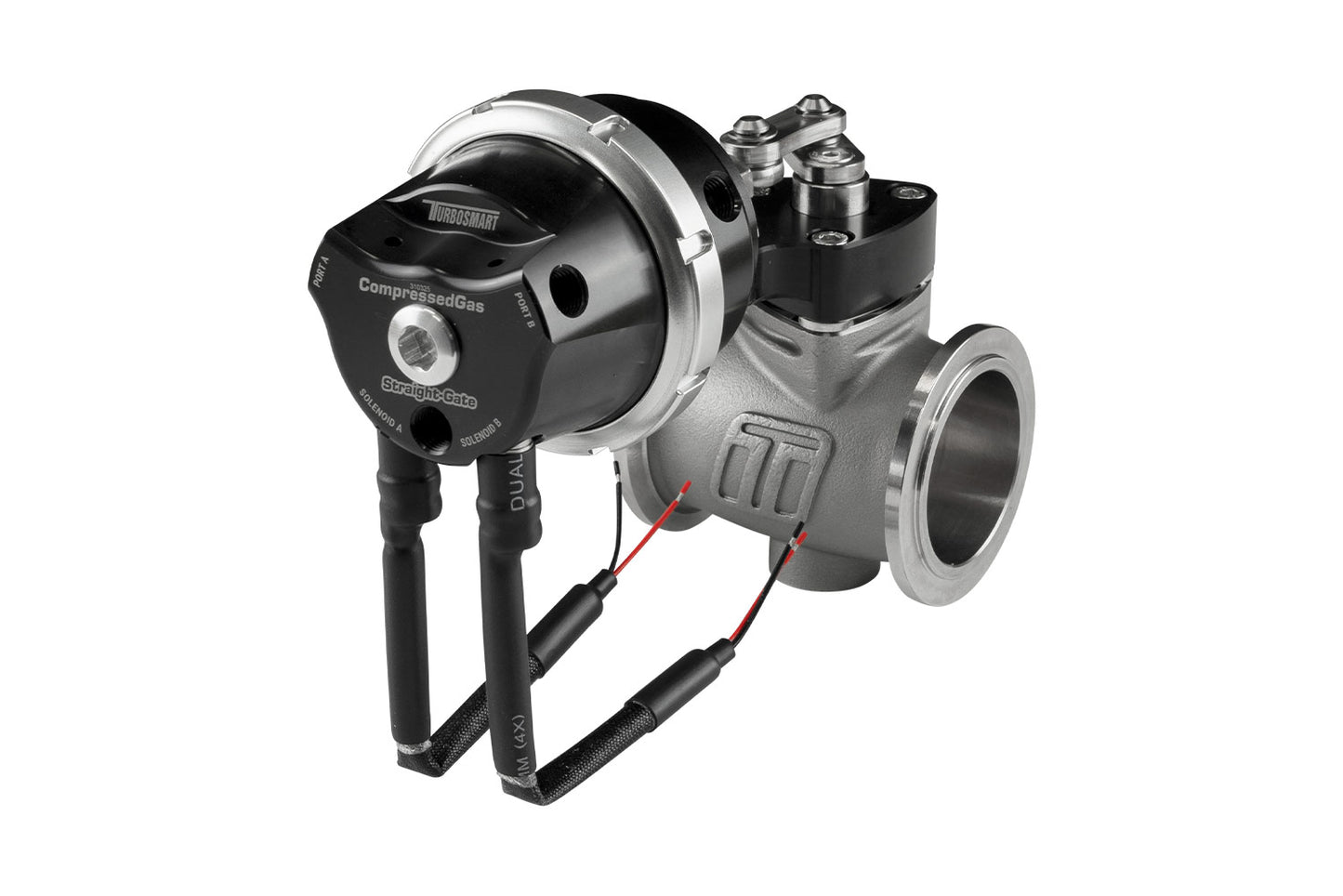 Turbosmart PSG40CG Pneumatic StraightGate40 Compressed Gas (Solenoid) 7psi Black