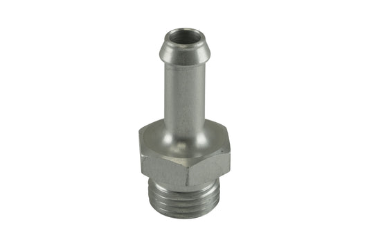 Turbosmart Fitting 8mm / 5/16" Hose End to -6 AN ORB Male Straight - Silver