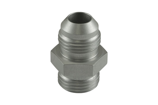 Turbosmart Fitting -8 AN Flare to -8 AN ORB Male Straight - Silver