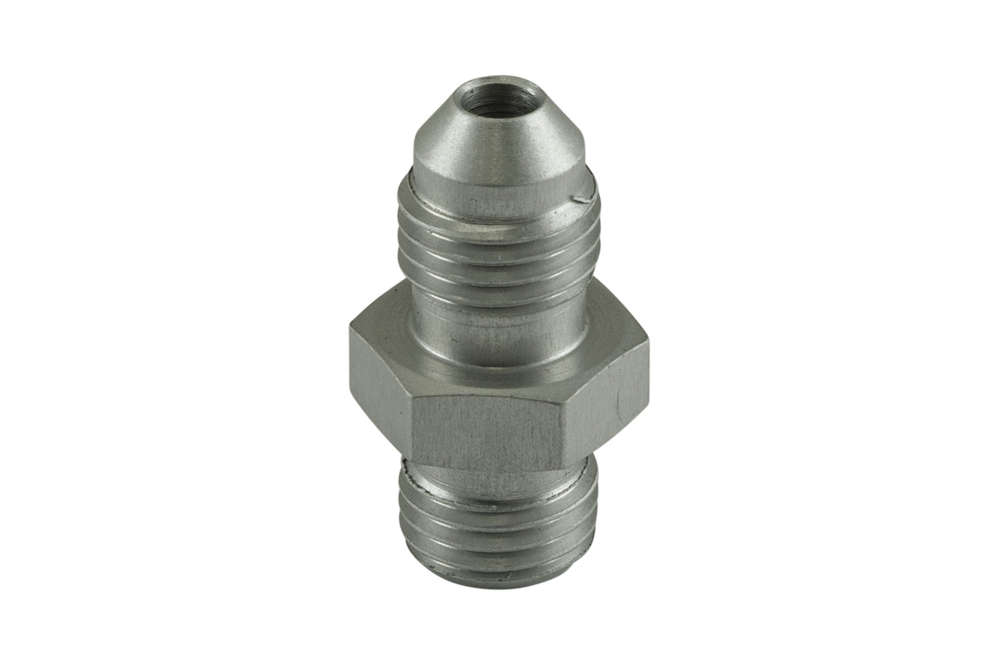Turbosmart Fitting -4 AN Flare to -4 AN ORB Male Straight  Silver
