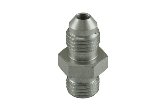 Turbosmart Fitting -4 AN Flare to -4 AN ORB Male Straight  Silver